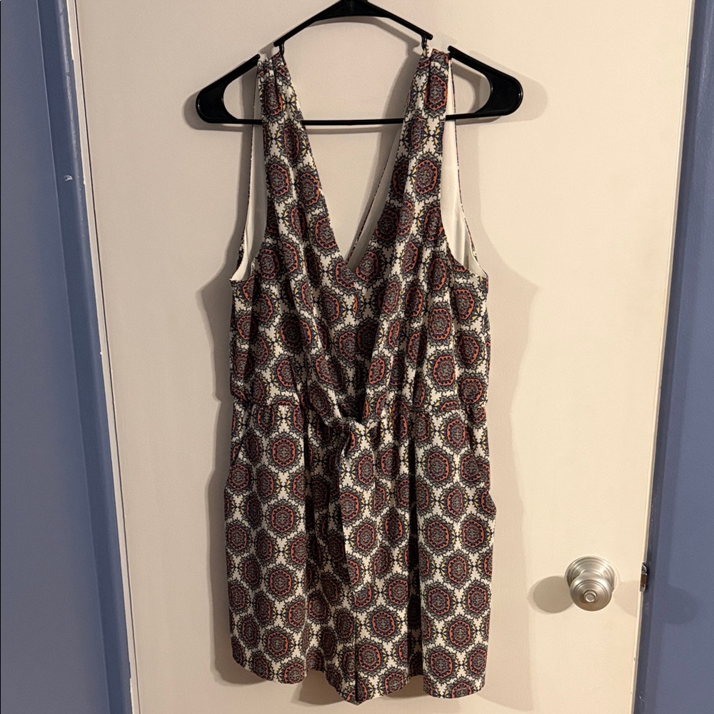 Lily Rose Multicolor Patterned Romper